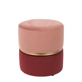White Label Puff de tela rosa