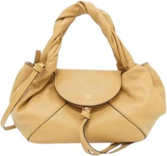 Fendi Pre-owned Spy Small Calf Shoulder Bag - Dames - Vintage Handtas - Beige - ONE Size - Leer - Vintage