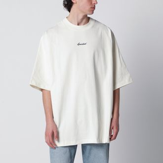 Fear of God T-shirt Signature 90s oversize in jersey di cotone avorio