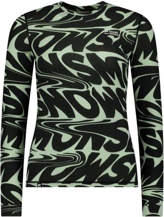 Mons Royale Cascade Merino Base Layer L/S Merinounterwäsche für Damen | schwarz