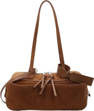 Generic Compatible For Womens Shoulder Bag, Retro Style Large Capacity Handbag, Briefcase(Khaki)