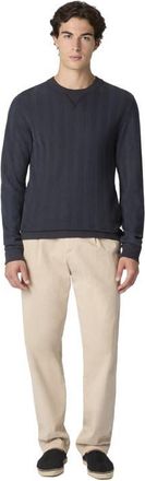 Missoni Crew-neck Cotton And Viscose Sweatshirt With Tone-on-tone Zigzag Pattern in Blue at Nordstrom, Size Xx-Large