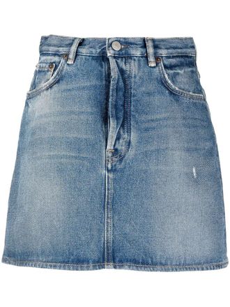 Acne Studios mini denim skirt - women - Cotton - 36 - Blue