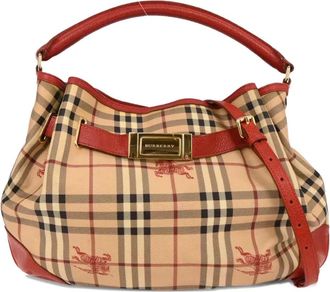 Burberry 2010s checked tote bag - Beige