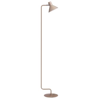 Beliani L&aacute;mpara De Pie Estilo Industrial De Metal Pantalla C&oacute;nica Ajustable Beige Rimava