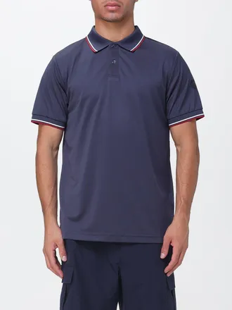 Save The Duck Polo in jersey a maniche corte con logo a contrasto