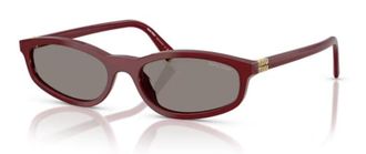 Miu Miu Eyewear MUA06S Acetate Rectangle Sunglasses - Burgundy