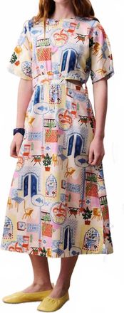 FRNCH Perle Midi Dress In White