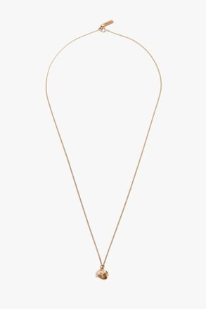 Victoria Beckham Camellia Flower Necklace In Gold