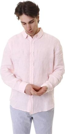 40weft Hombre, Camisas, Rosa, Talla: M