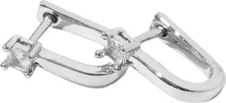 Miranda Frye Valentina Cubic Zirconia Huggie Hoop Earrings in Silver at Nordstrom