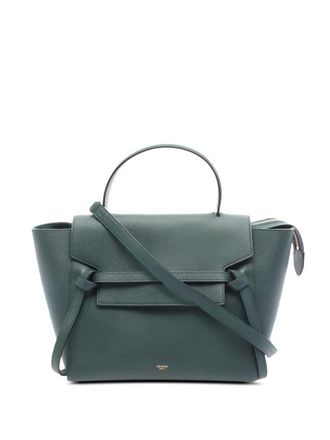 Celine 2010s mini Belt Bag leather tote bag - Green