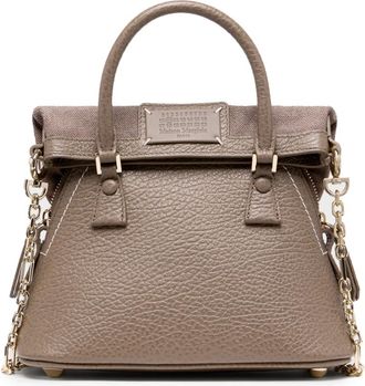 Maison Margiela Tassen, unisex, Bruin, ONE Size, Leer, 5AC Classique Micro Bag
