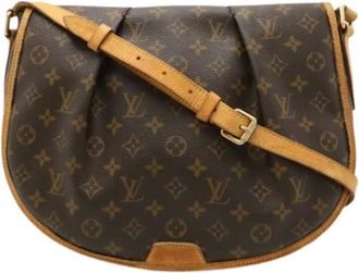 Louis Vuitton Pre-owned Cross Body Bags, female, Brown, Size: ONE SIZE Pre-owned Vintage Canvas Crossbody Bag