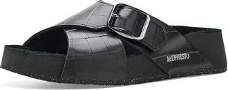 Mephisto Berrie Womens Sandals Black : EU 41 (US Womens 11) B - Medium, Leather