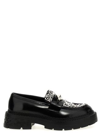 Jimmy Choo London Womens Marlow Diamond Loafers