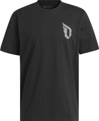 adidas Damian Lillard Graphic Tee Black II7789