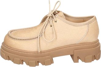 Stokton Laced Shoes, female, Brown, Size: 7 US Elegant Calf Hair Womens Shoes