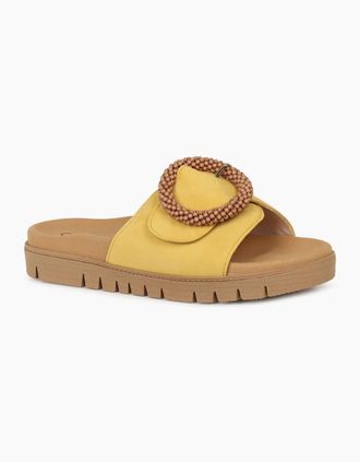 Gabor Womens Everly Womens Mule Sandals - Brown - Size: 6.5