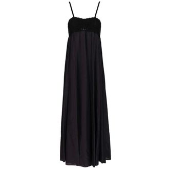 Forte_Forte Dress with Crochet Bodice - female - Forte Forte - Maxi Dresses - Blue - M - Dresses