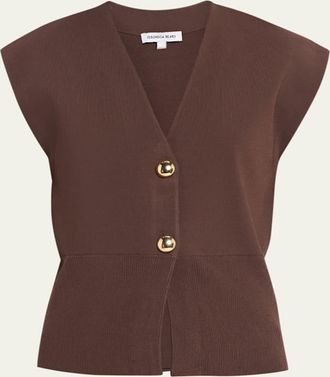 Veronica Beard Isador Knit Vest