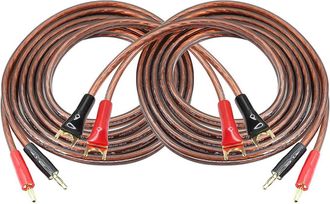 OEM Adecuado Para Cables De Altavoz De Alta Fidelidad Ofc, Cables De Altavoz Con Conector Banana Tipo Y Y Conectores Banana De Pala De 4 Mm