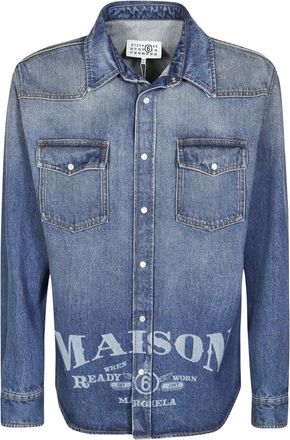 Maison Margiela Embellished Denim Overshirt