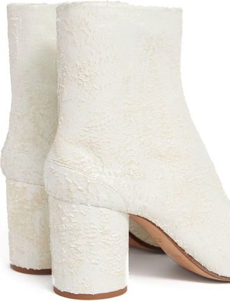 Maison Margiela Womens Boots Tabi White Leather Ovine