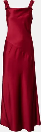 Max Mara Cr&ecirc;pe satin maxi dress