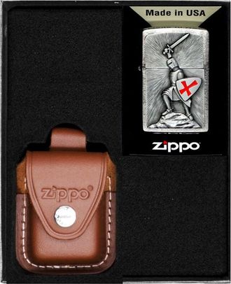 OEM Encendedor Zippo Crusade Victory Set De Regalo N.&deg; 4