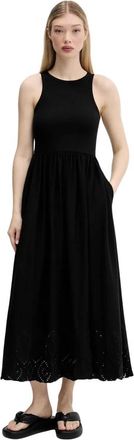 Desigual Dijon Jurk - Dames - Casual kleedjes - Zwart - XS - Katoen - Kleedjes