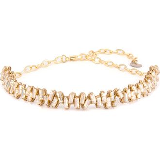 Deepa Gurnani Ilya Choker Necklace in Gold at Nordstrom