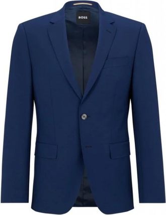HUGO BOSS H-Huge Jas - Heren - Blazers - Blauw - L - Wol - Jassen