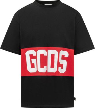 GCDS Black Crew Neck T-Shirt