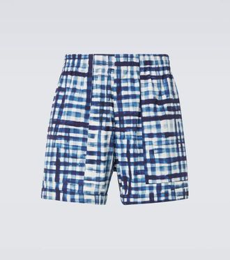 Bottega Veneta Gingham cotton Bermuda shorts