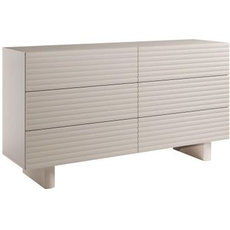 Vente-Unique Com&ograve; 6 cassetti mdf Beige - ludima
