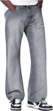 Off-white Diag Slim Relaxed Jeans - Heren - Loose Fit Jeans - Grijs - W33 - Katoen - Jeans