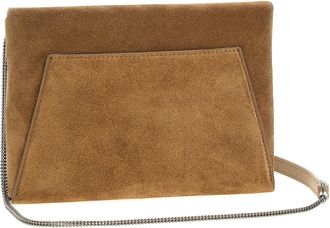 Brunello Cucinelli Womens Calfskin Clutch Brown Leather