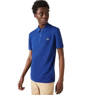 Lacoste Heren, Tops, Blauw, Maat: S Piqu&eacute;