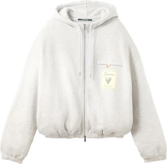 Jacquemus Felpa Le Torneo con zip - Grigio