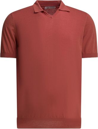 Brunello Cucinelli Cotton Buttonless Polo Shirt