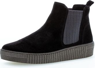 Gabor Women Ankle Boots, Ladies Chelsea Boots,Removable Insole,Low Boots,Half Boots,Bootie,Slip Boot,Flat,Black (Schwarz),40.5 EU / 7 UK