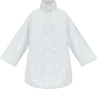 Emporio Armani Waterdichte Jas - Dames - Regenjassen - Blauw - 2XS - Jassen