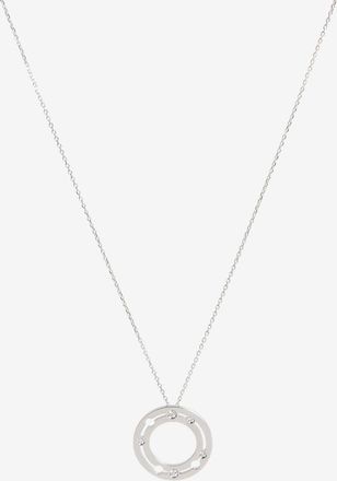 Dinh Van Halskette mit Anhänger aus Weissgold und Diamanten Pulse 20 mm