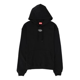 Diesel Hoodies, male, Black, Size: S S-Norm Hood Iod Hoodie