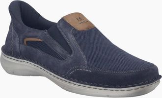 Josef Seibel Mens New Anvers 25 Mens Wide Fit Shoes - Navy - Size: 9.5