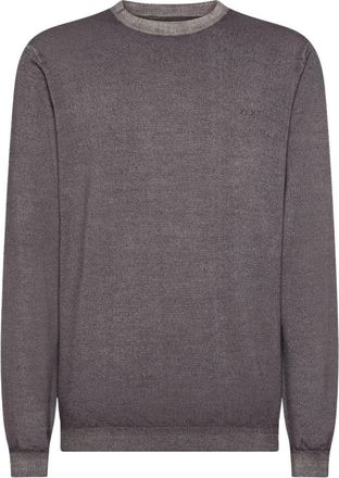 Sun 68 Sweater Vintage L/S - Heren - Ronde hals truien - Grijs - S - Truien & Vesten