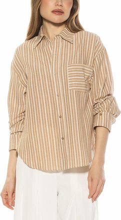 Alexia Admor Tammi Linen-Blend Shirt