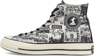 Converse Suicidal Tendencies x Chuck 70 Hi White Black 162880C