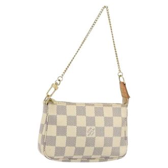 Louis Vuitton Pre-owned Mini Bags, female, White, Size: ONE SIZE Pre-owned Accessory Pouch